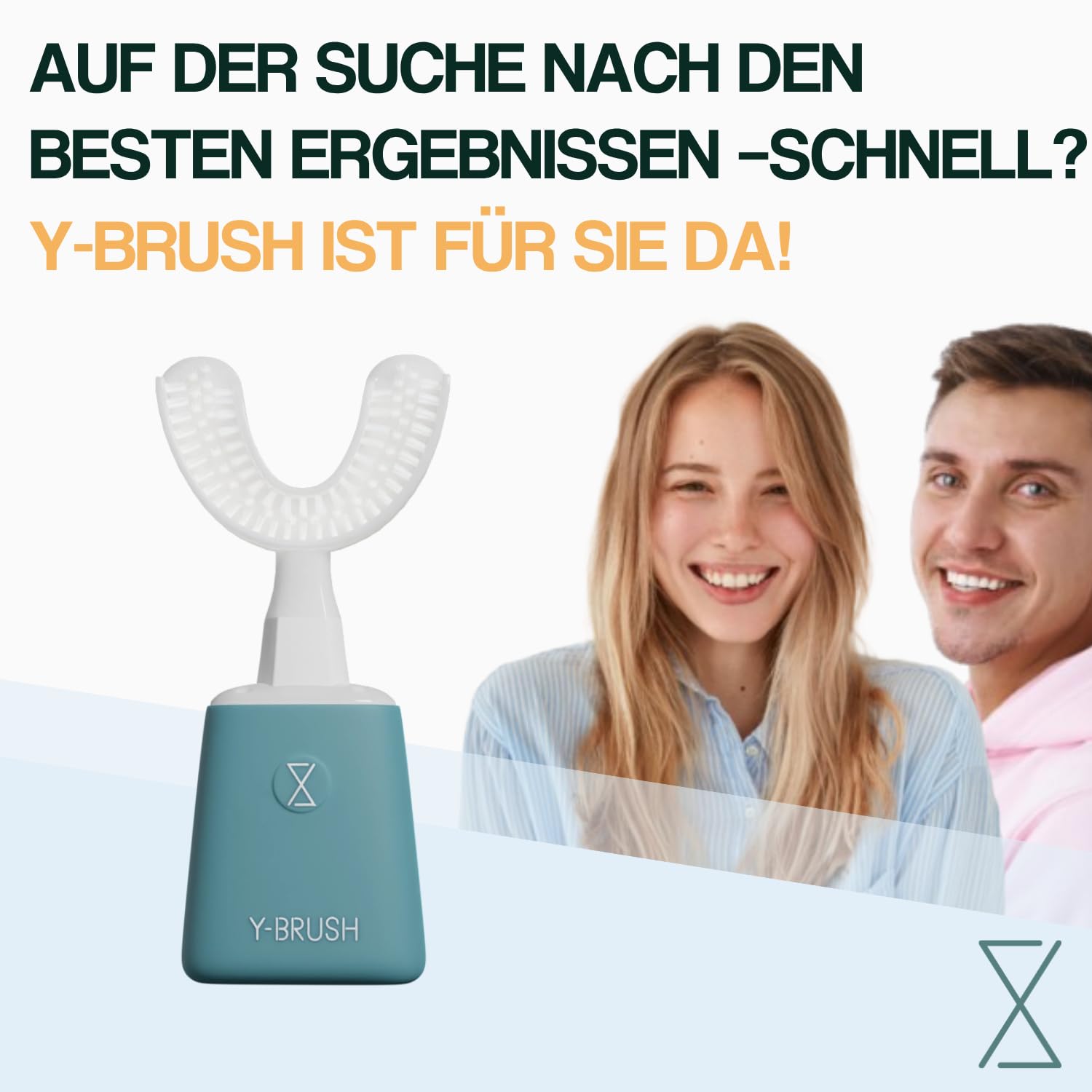 Y-Brush Essential U-Form Automatische Zahnbürste, Ganzer Mund, 3 Monate | U-förmige Zahnbürste, ganzer Mund | Von Zahnärzten | Biotech Dental, führend für Zahnimplantate in Europa | 3 Monate Akku