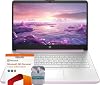 Laptop empresarial HP 14" con Microsoft Office 365, procesador Intel de 4 núcleos, almacenamiento de 128GB, 4GB RAM, Windows 11, audífonos SageNova, plata natural 7