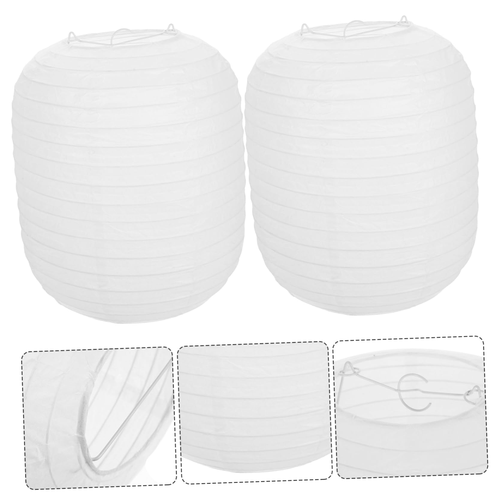 ARTIBETTER 2pcs Decorative Folding Paper Lanterns Japanese Style Lanterns for Restaurant and Festival Decor Melon Design Easy to Install Unique Atmosphere