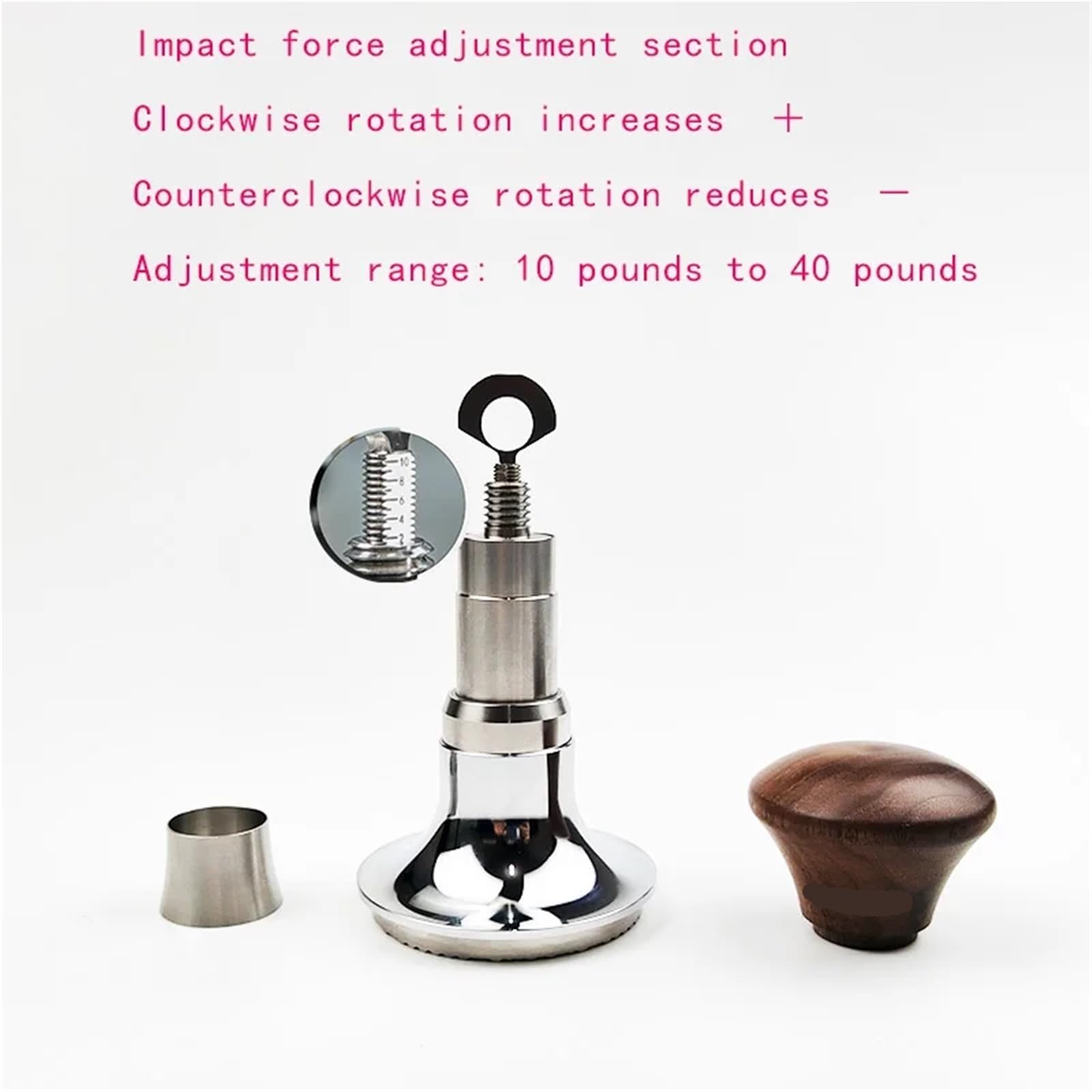 Pressa for Polvere A Impatto Costante for Caffè 58,4/54,4/53,4/51 Mm La Pressione Può Essere Regolata for Evitare Deviazioni Della Polvere Di Caffè(58.4mm)