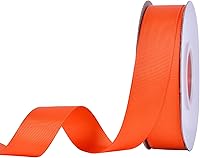 Vista 102 de Rollo de cinta de grogrén sólido YAMA de 5/8 pulgadas - 25 yardas para cintas de envolver regalos, blanco