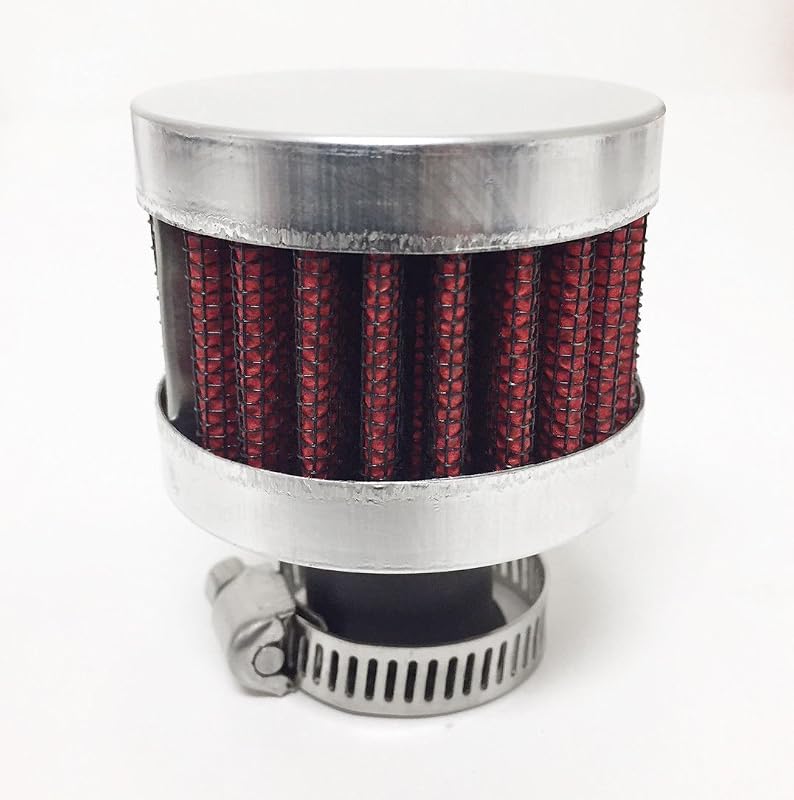 Filtro mini respiro do cárter Qi Motorsports 15 mm Red AF007 – 1 unidade