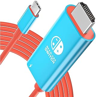 【2025年新登場】For Switch 2 ドック テレビ接続出力 4K@60Hz スイッチ2 ドック 直接にTV出力 ドック多機能 Type-C to HDMI変換 軽量化 高性能チップ 遅延なし 持ち運び便利 小型 アダプター （赤青）