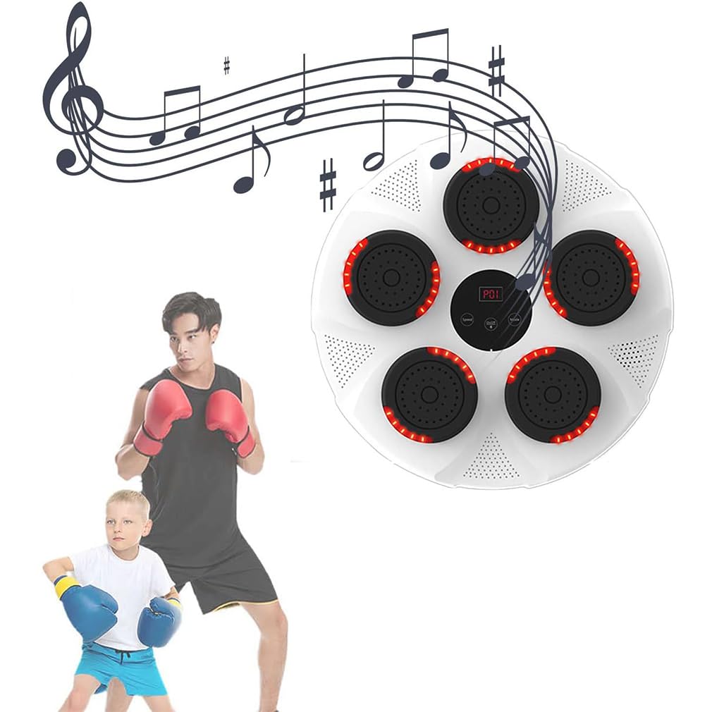 Machine de boxe pour entraînement à domicile avec cible de boxe musicale murale intelligente