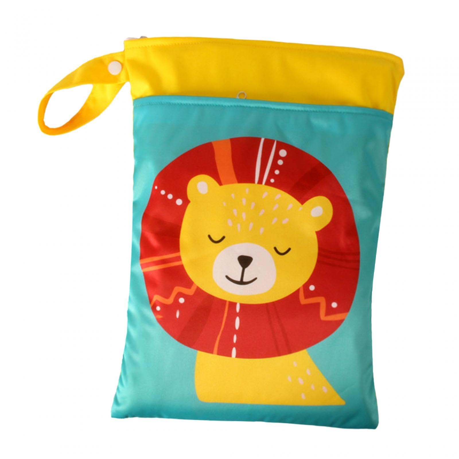 CALANDIS™ Diaper Pouch Portable Reusable Waterproof Infant Diaper Bag Diaper Organizer Lion | Diaper Bags | Diapering-image-19