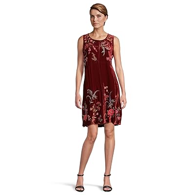 Johnny Was Velvet Chevron Tank Top Dress Mayra Women