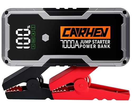 CARHEV 7000A Jump Starter Power Pack, 12V Car Battery Booster