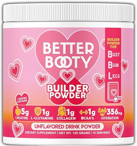 Creatina monohidrato de creatina para mujer, 0.18 onzas de creatina vegana con colágeno, glutamina, BCAA y mezcla de hidratación para recuperación,