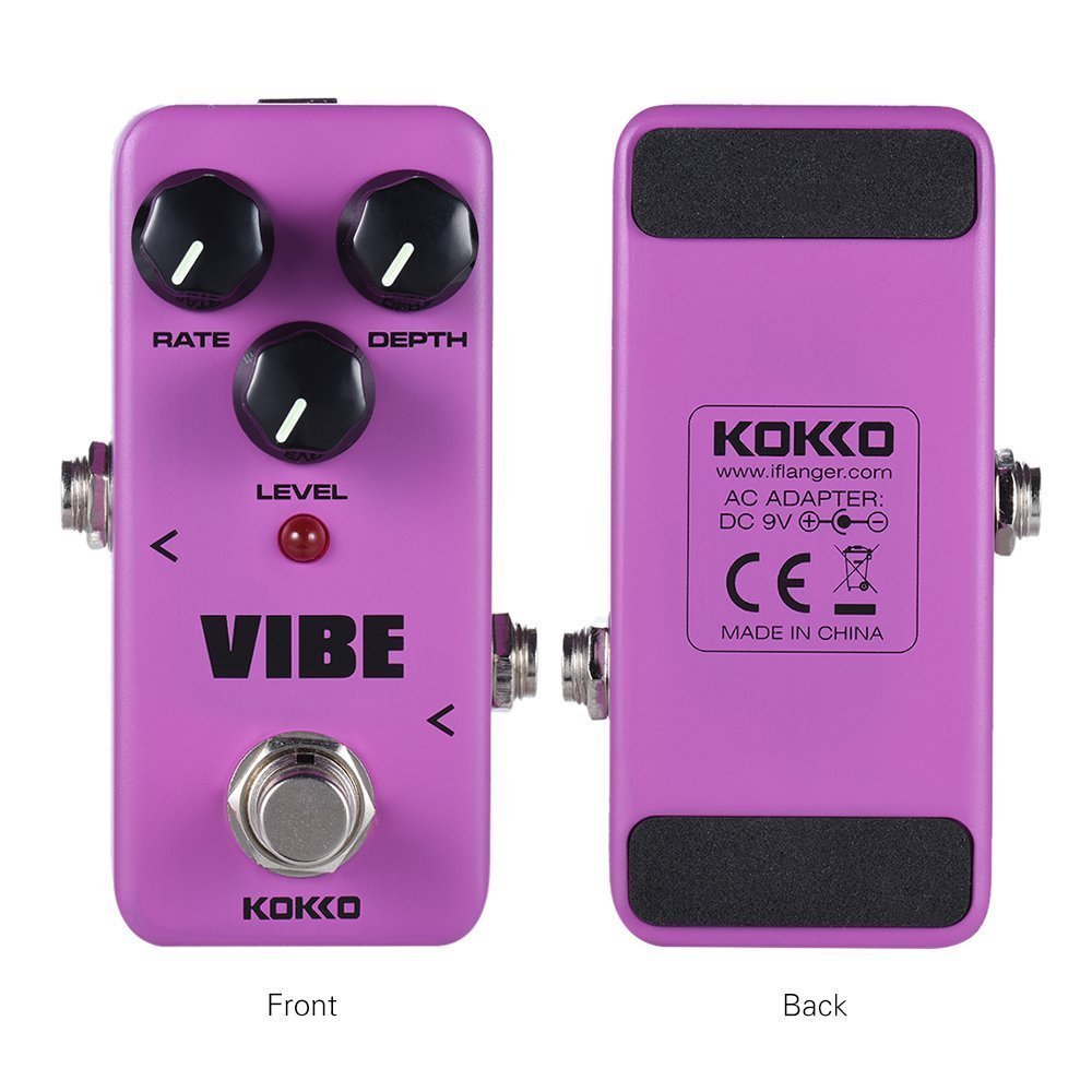 Kokko E-Gitarre Effektpedal True Bypass Vollmetallgehäuse (VIBE)
