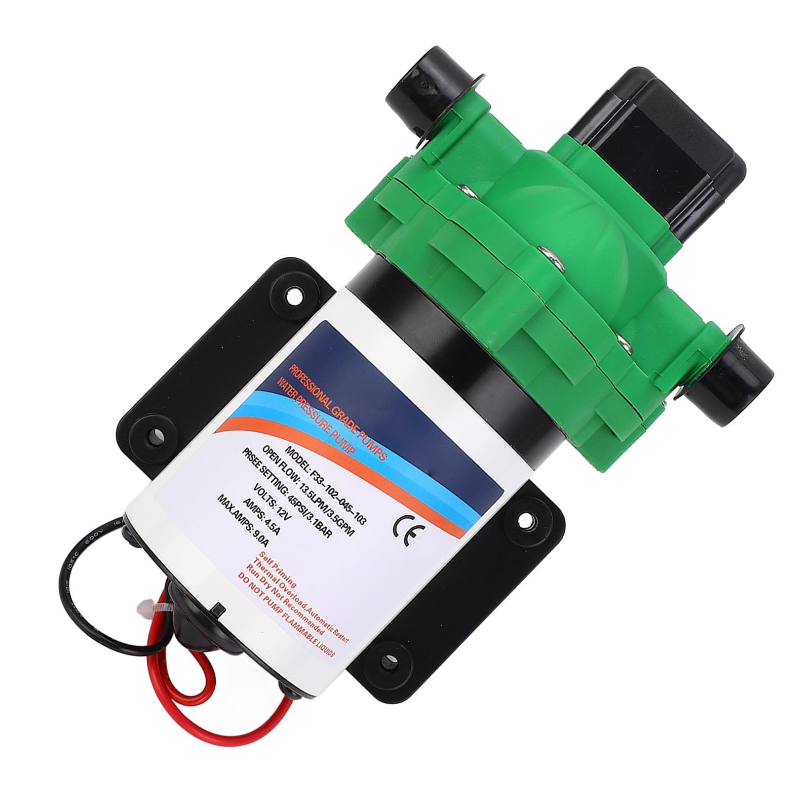 Pompa Wody do Kampera, DC 12V, 3.5 GPM, 45 PSI, Samozasysająca