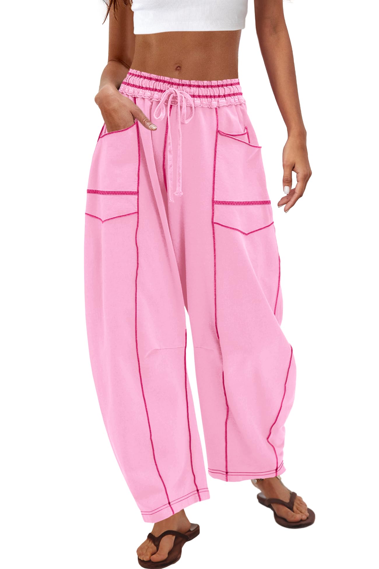 Nirovien Womens Barrel Sweatpants
