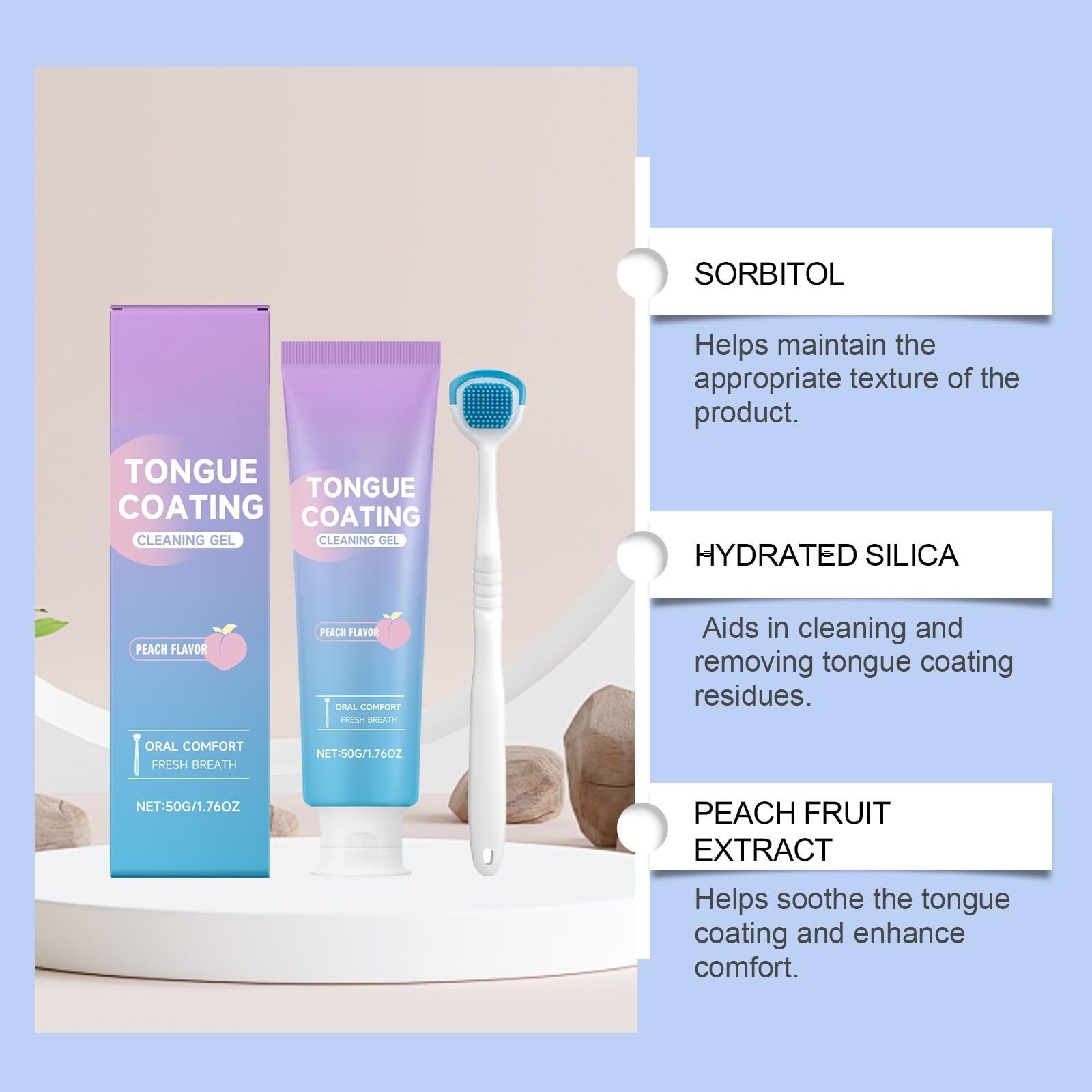 Gel De Nettoyage De La Langue,Kit De Nettoyage De La Langue