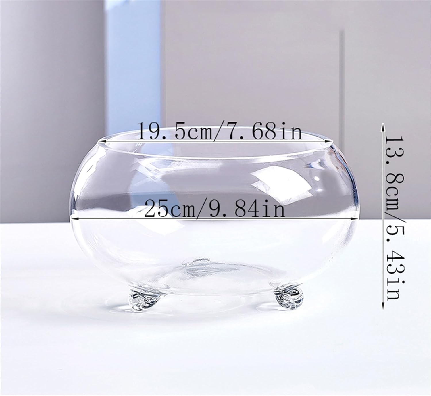 Fish Tank Fish Tank Thickened Transparent Glass Tank Turtle Tank with Support Small Foot Ecological Tank Home Living Room Office Desktop Aquarium(Small)