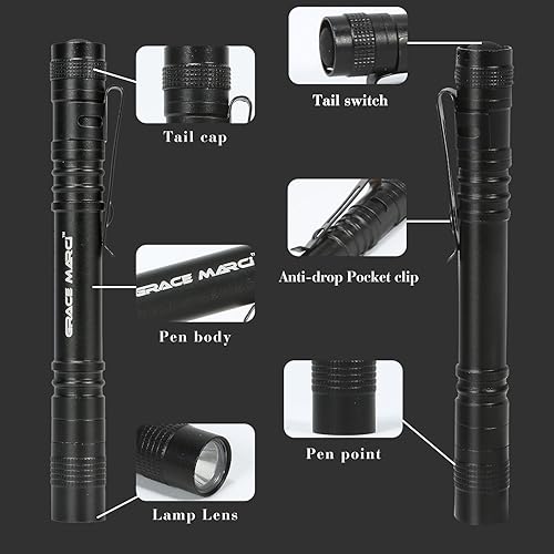 Miniatura 2 de Grace Marci Linternas recargables, 250000 lúmenes de alto lumen linterna LED súper brillante con 3 modos, IP65 impermeable, linterna potente de mano