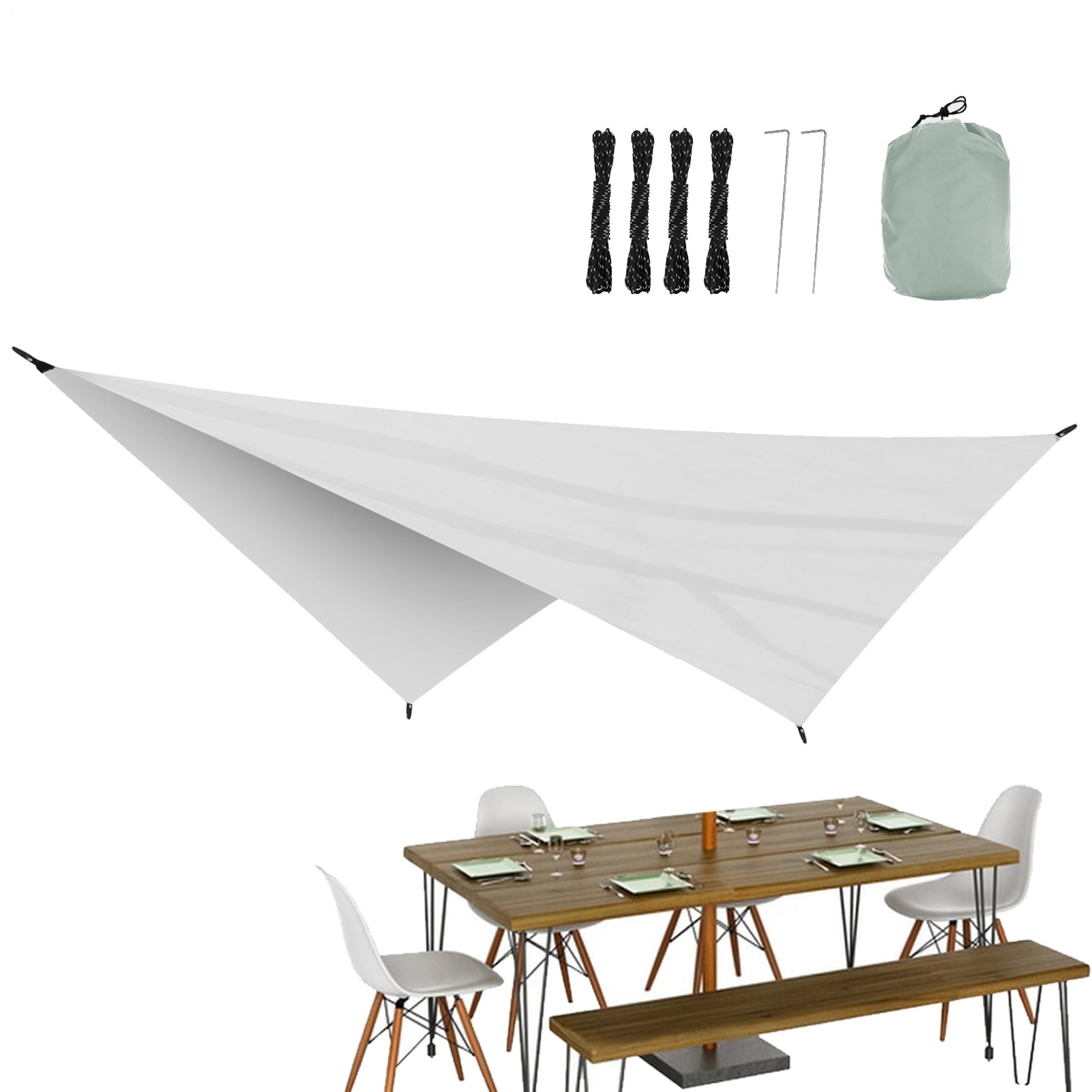 Protection solaire terrasse anti UV pour camping et excursion