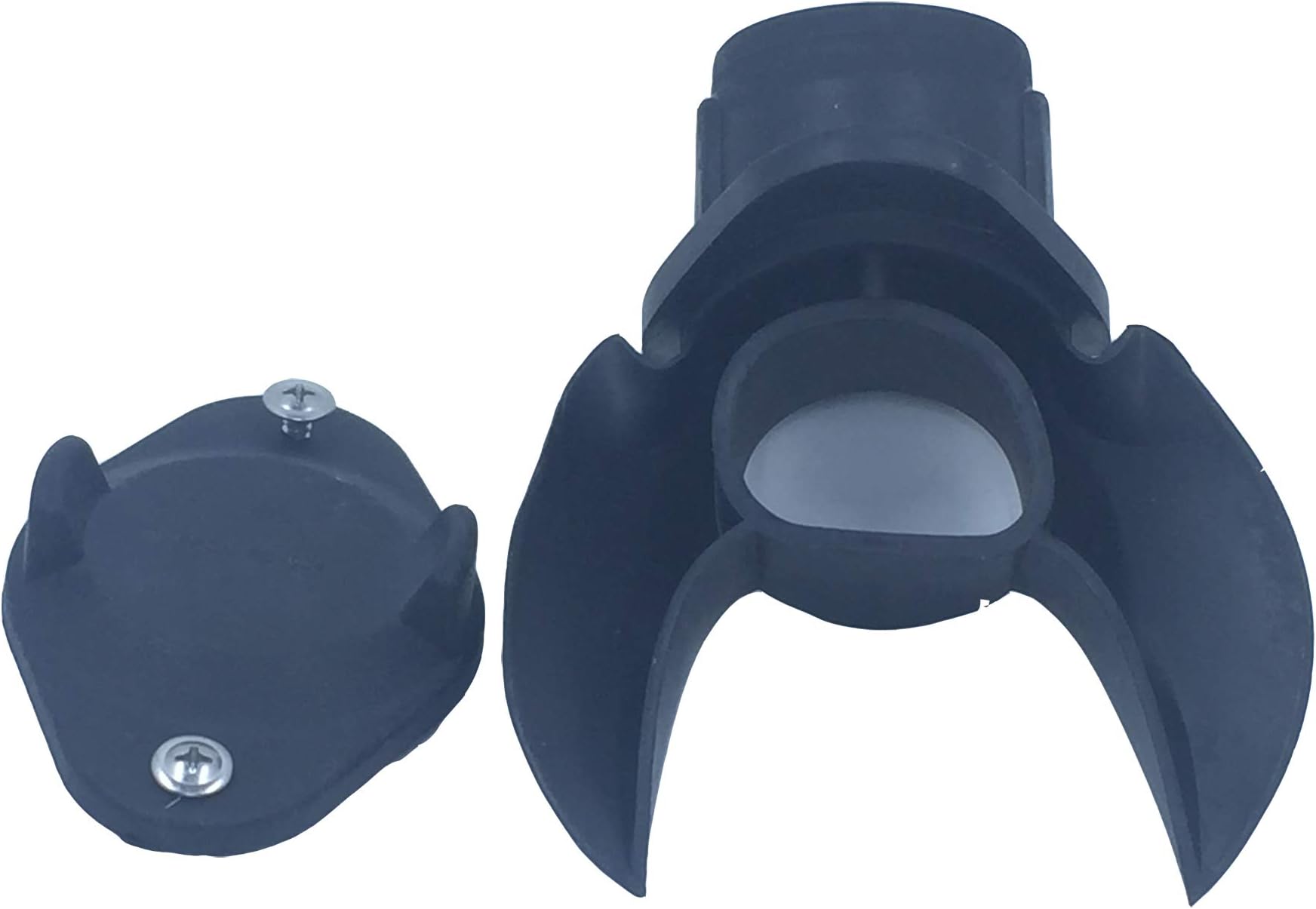 EarthMinded DIY Rain Barrel Diverter Parts for 2x3, 3x4 and Round Downspouts (Diverter, Winter Cover Plate, Parts to fit 3 and 4 inch Round Downpipe)