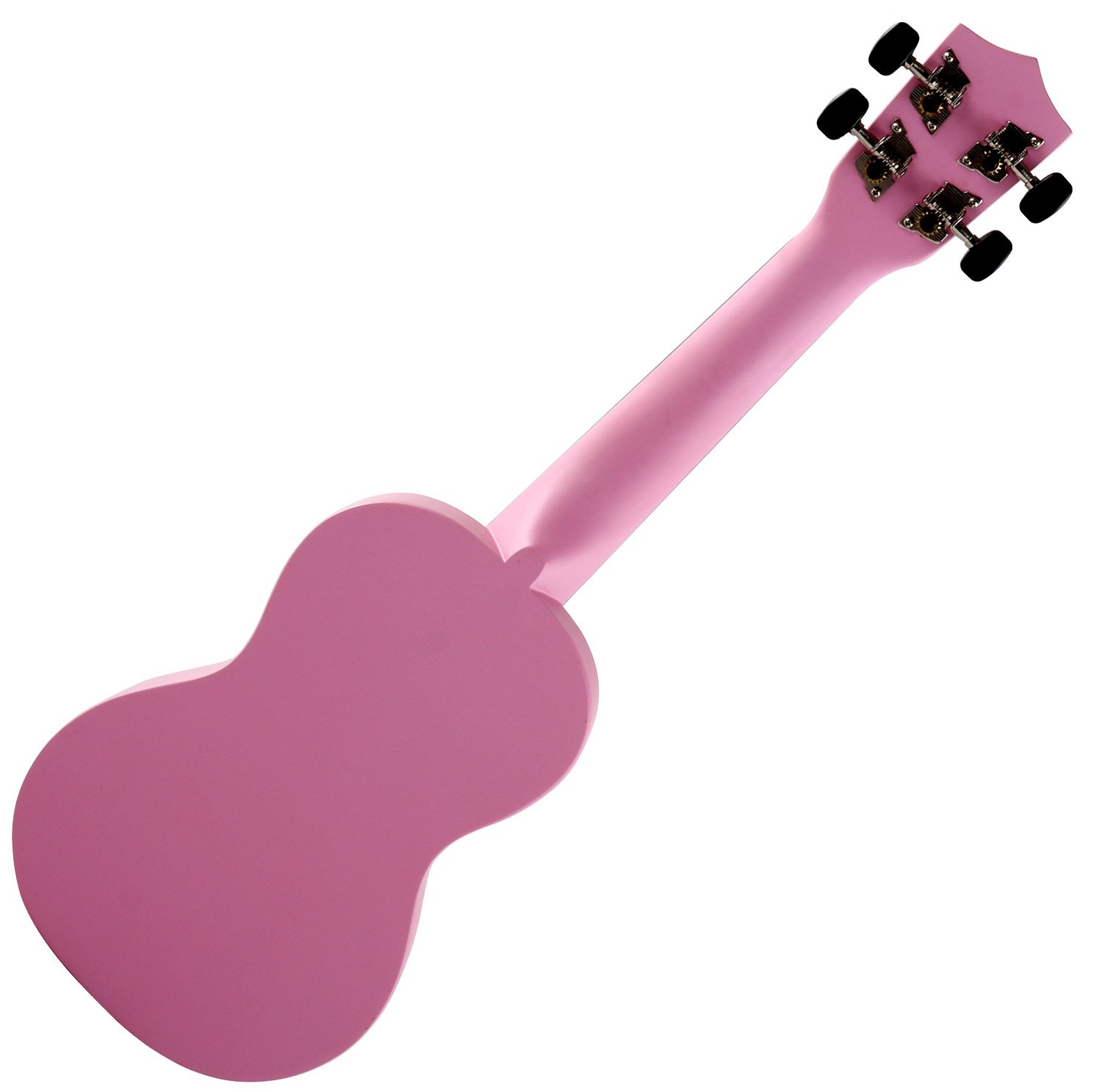 Classic Cantabile Sopran Ukulele US-100 - Einsteiger Ukulele mit warmem Klang, kompakte Bauweise, leicht spielbar, ideale Anfänger Ukulele für Junge Musiker, robuste Verarbeitung - Pink