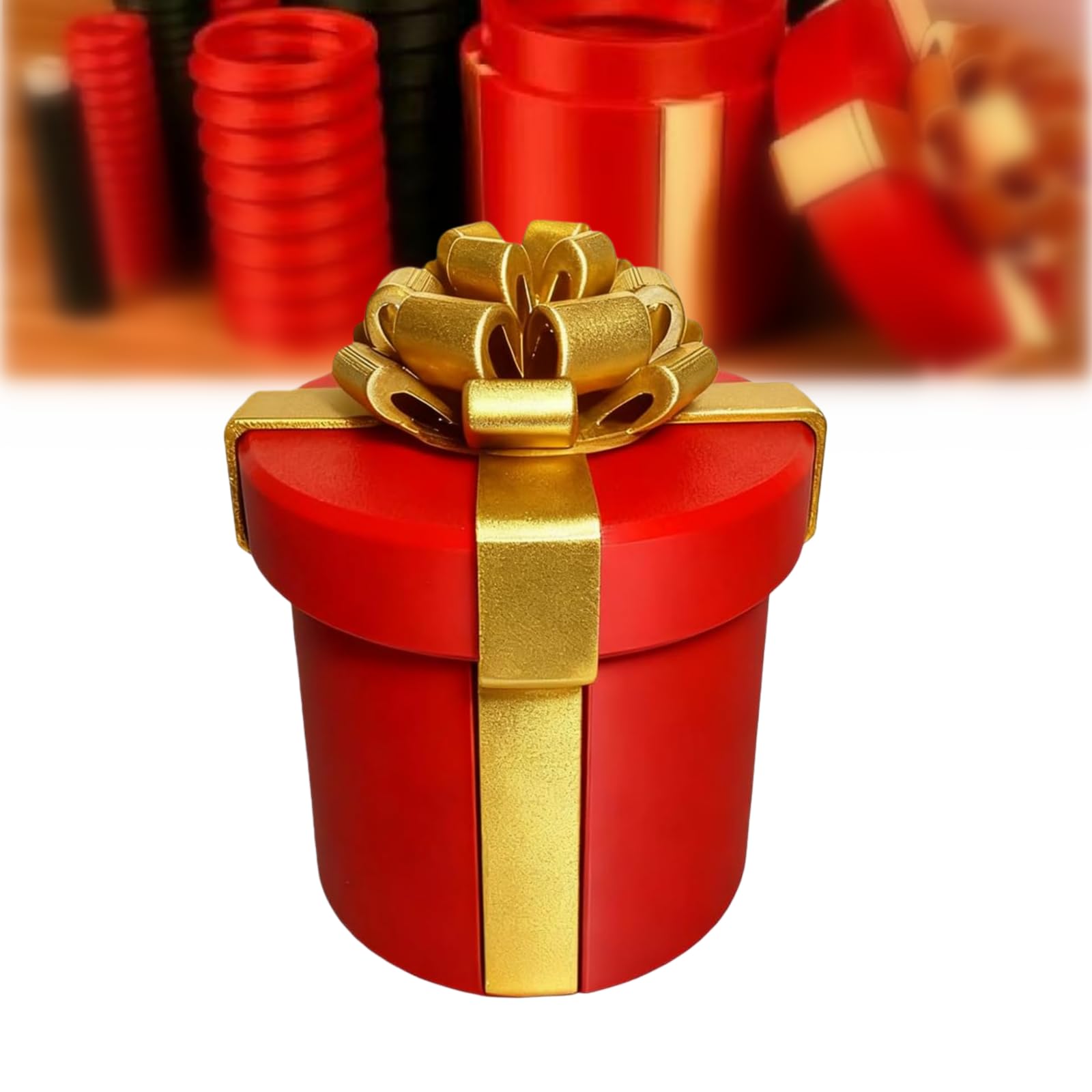 Prank Gift Box: The Ultimate Annoying Nested Screw Box for Money, Reusable Funny Puzzle Game for Christmas & Birthdays, Creative Cash Gift Idea for Adults (red)