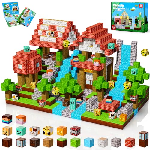 Magnetic Blocks-150PCS Magnetic Building Blocks, Magnetic Tiles Kids Build Magnetic