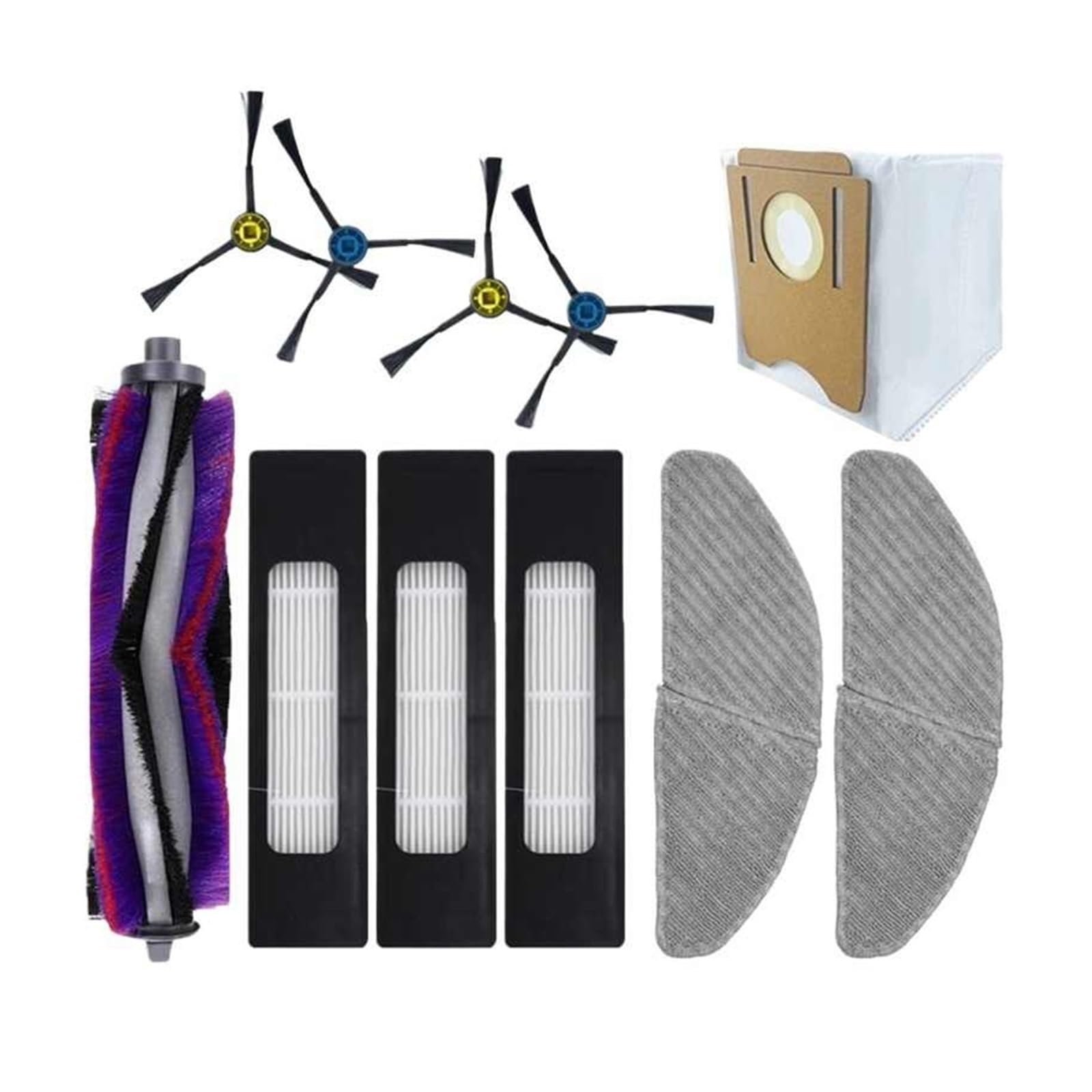 Filtre de brosse latérale et kit de brosses pour aspirateur robot Midea S8 maison propre