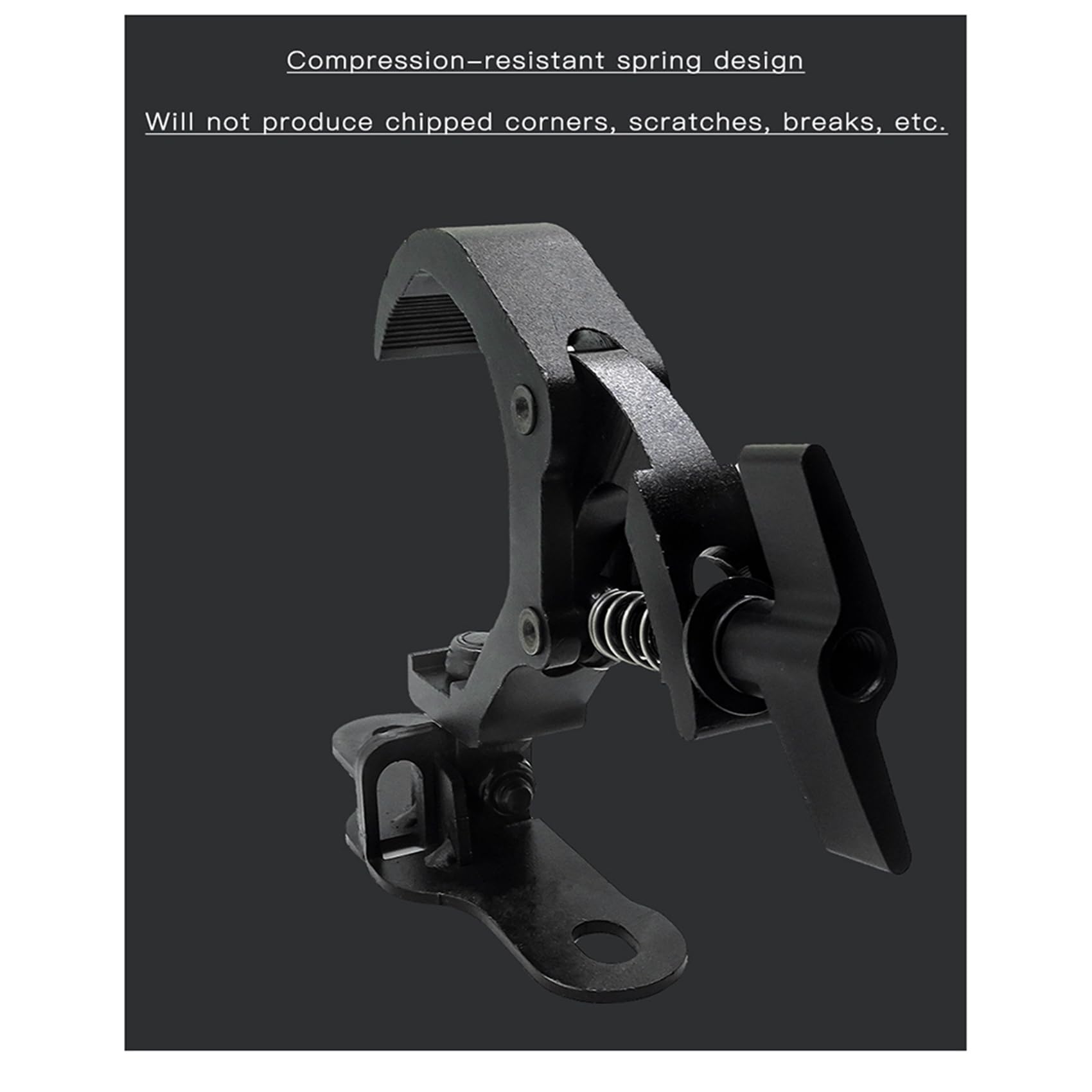 2 paia di ganci in alluminio per luce da palcoscenico, gancio per luce mobile, clip di sicurezza, carico di 150 kg, per attrezzatura da palco da discoteca DJ (B)