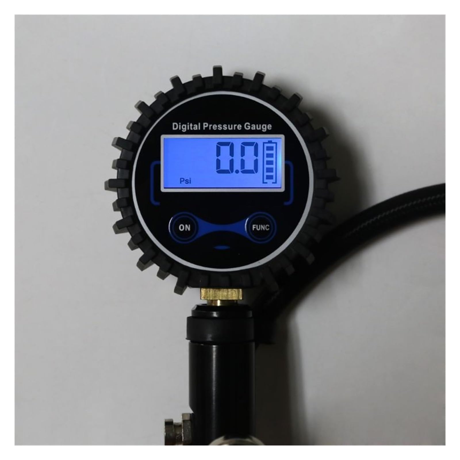 Manometro Digitale per Pressione Pneumatici Gonfiatore Digitale for Pneumatici con manometro, Disponibile di Notte, for impieghi gravosi, Automatico, 0-200, a Batteria