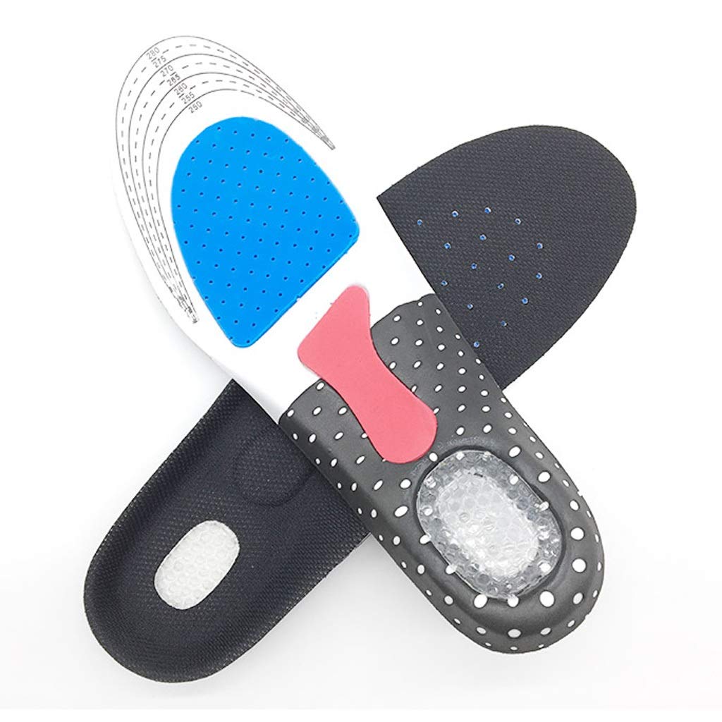 Semelle intérieure en Gel de Silicone, Semelle intérieure de Course Sportive, Coussin orthopédique Unisexe, Absorption des Chocs de Massage, Soutien de la voûte Plantaire(D,XL)