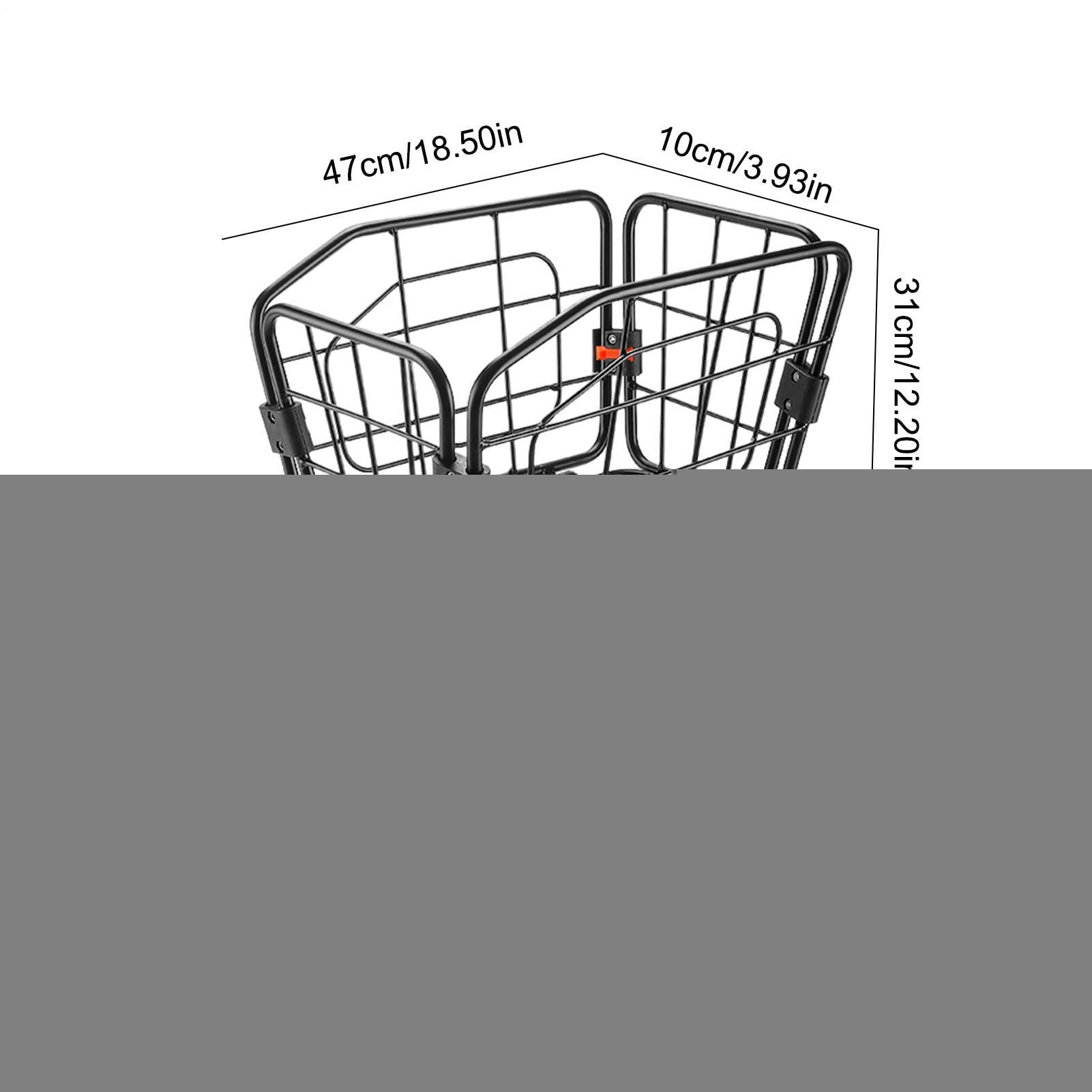 Cestino per bicicletta posteriore, in alluminio, multifunzione