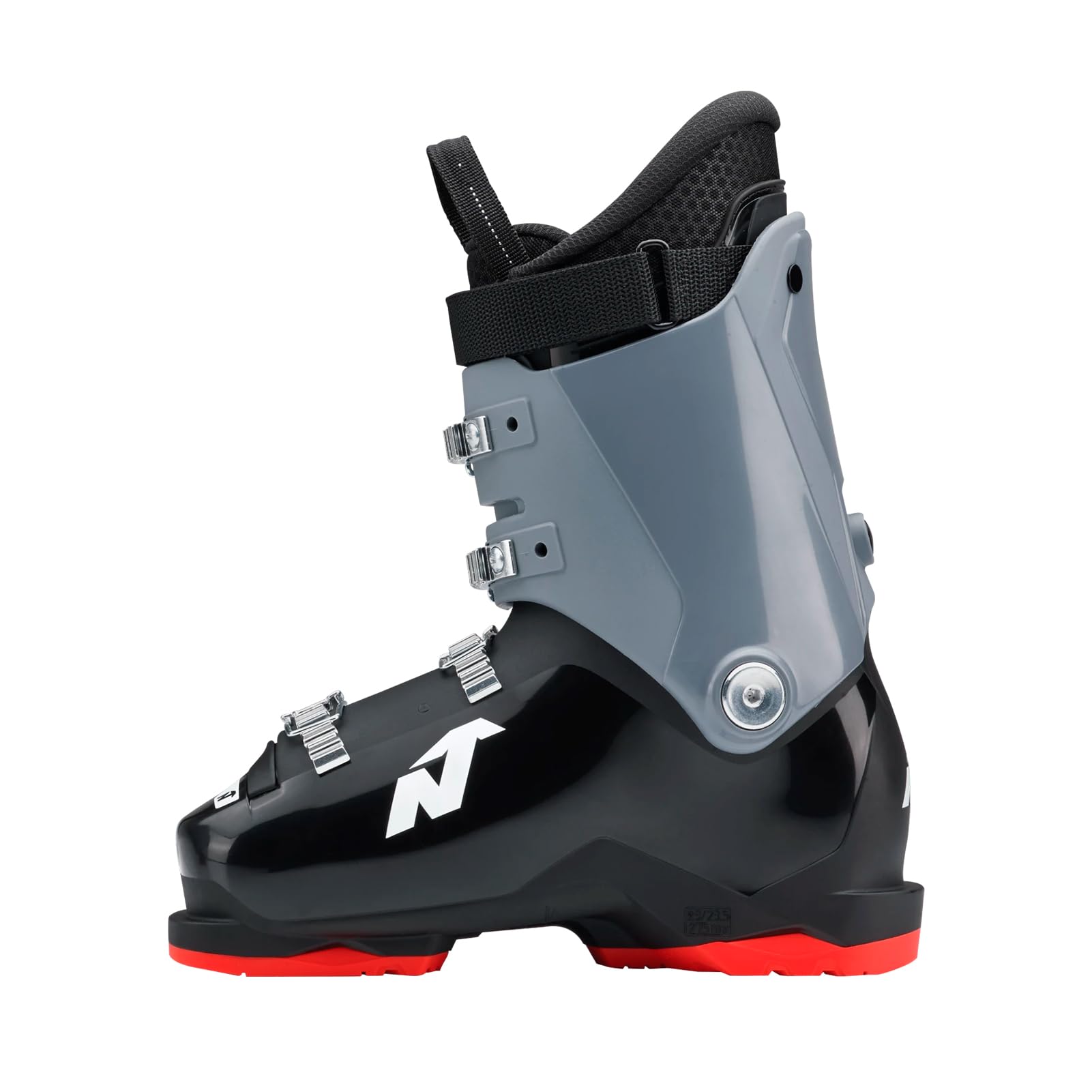 Nordica Speedmachine J4 Kid's Alpine Ski Boot, Black/Anthracite/Red, 26.5