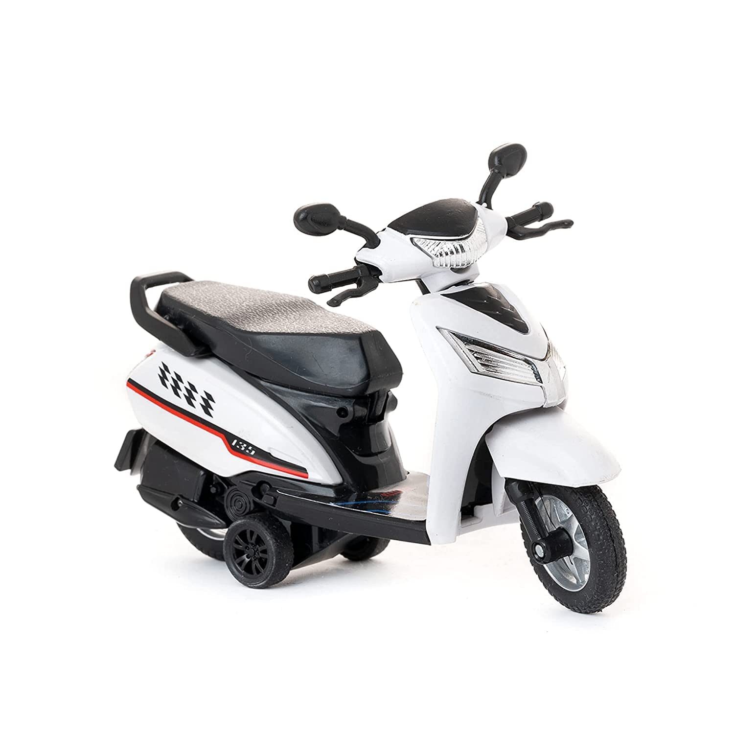 Sabirat Bestiva Dashing Scooter Pull Back Toy Openable Seat Rear Wheel Suspension [White] (B0BQCCMNXP) Amazon Price History, Amazon Price Tracker