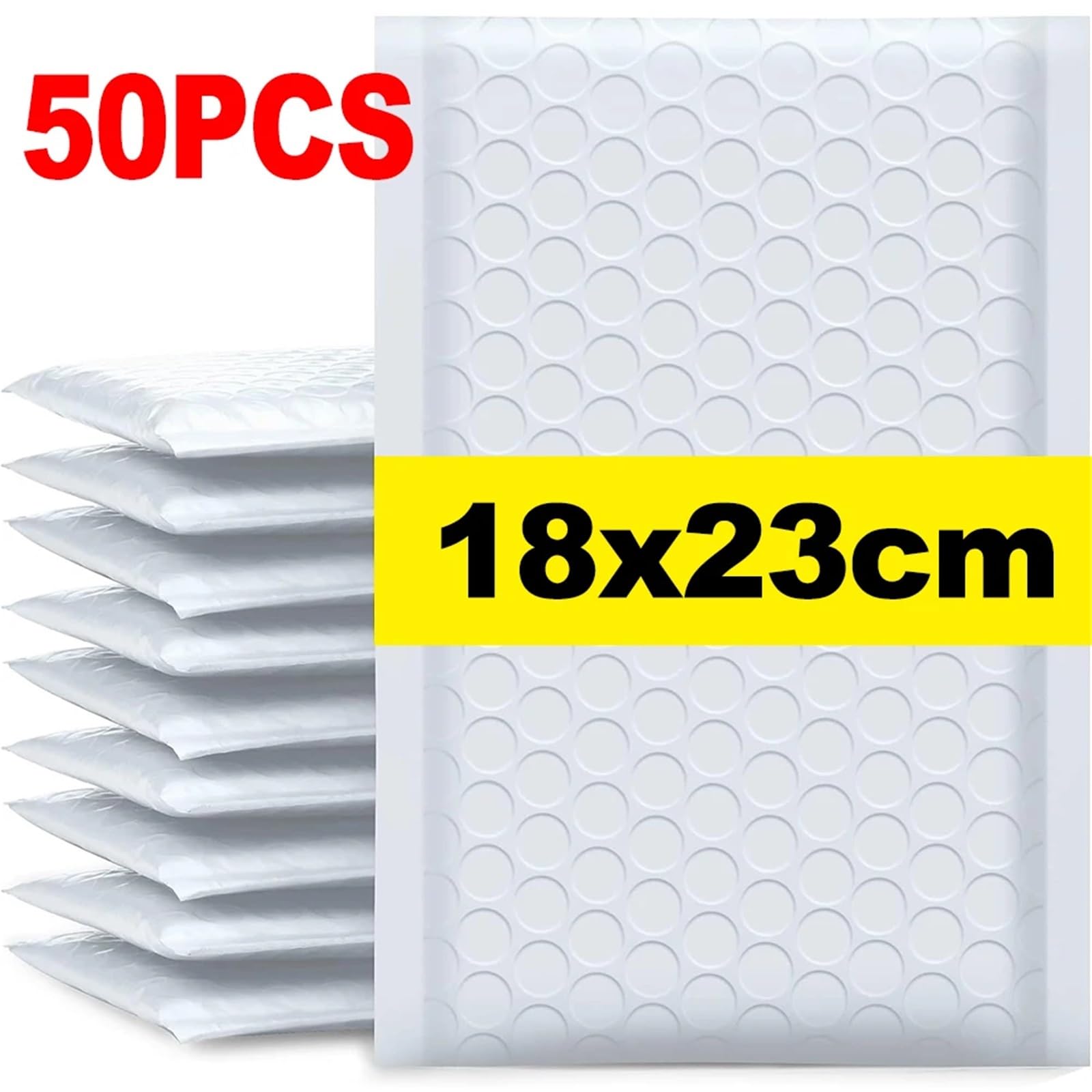 versandtaschen Luftpolstertaschen, dick gepolsterte Umschläge, selbstklebend, wasserdicht(18x23cm 50PCS)