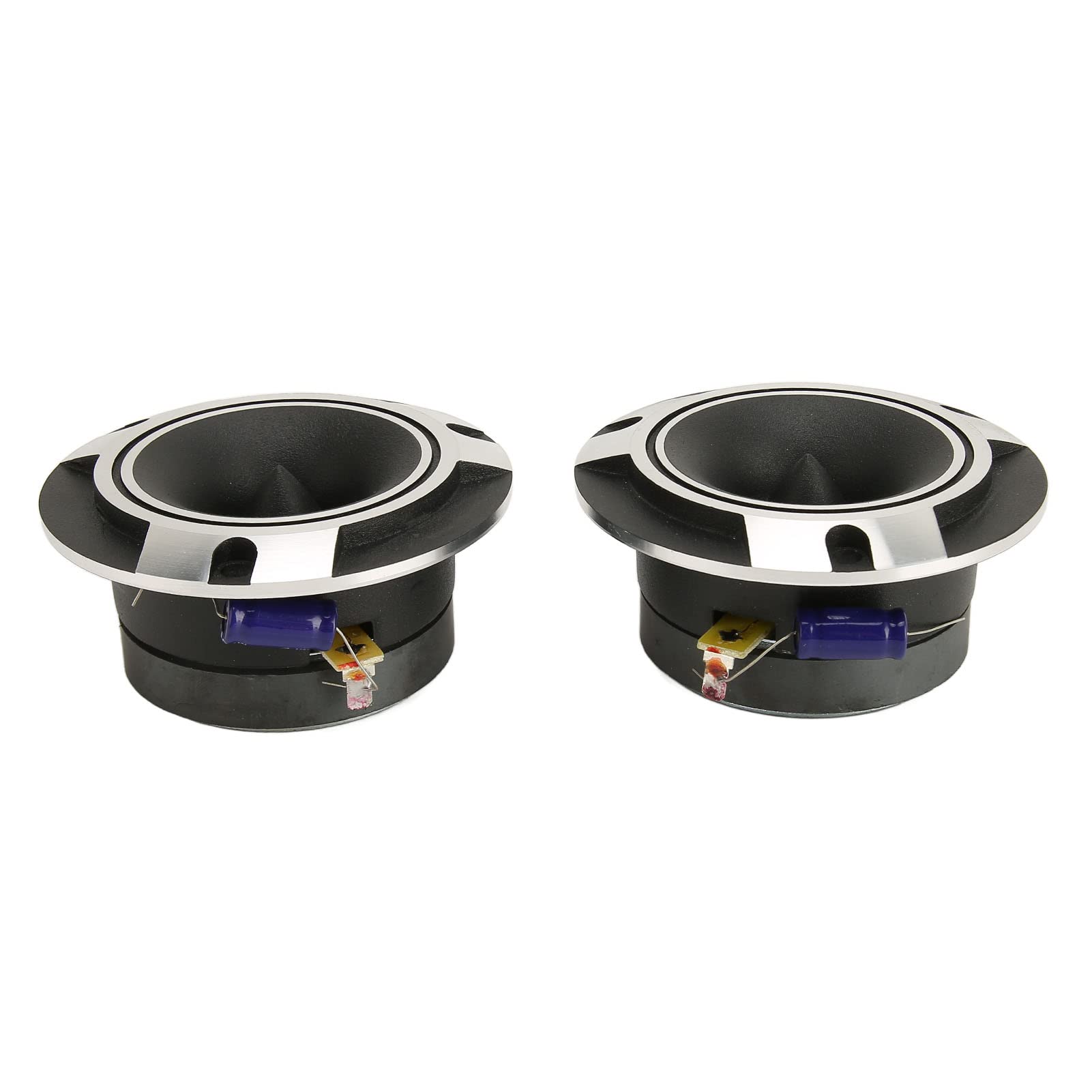 Ausla 150W Coaxial Car Speaker Set, 2pcs Silver Black
