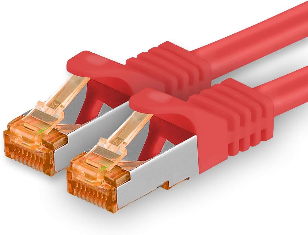 1aTTack Cat.7 cable 25m Red 1 piece Cat7 lan network