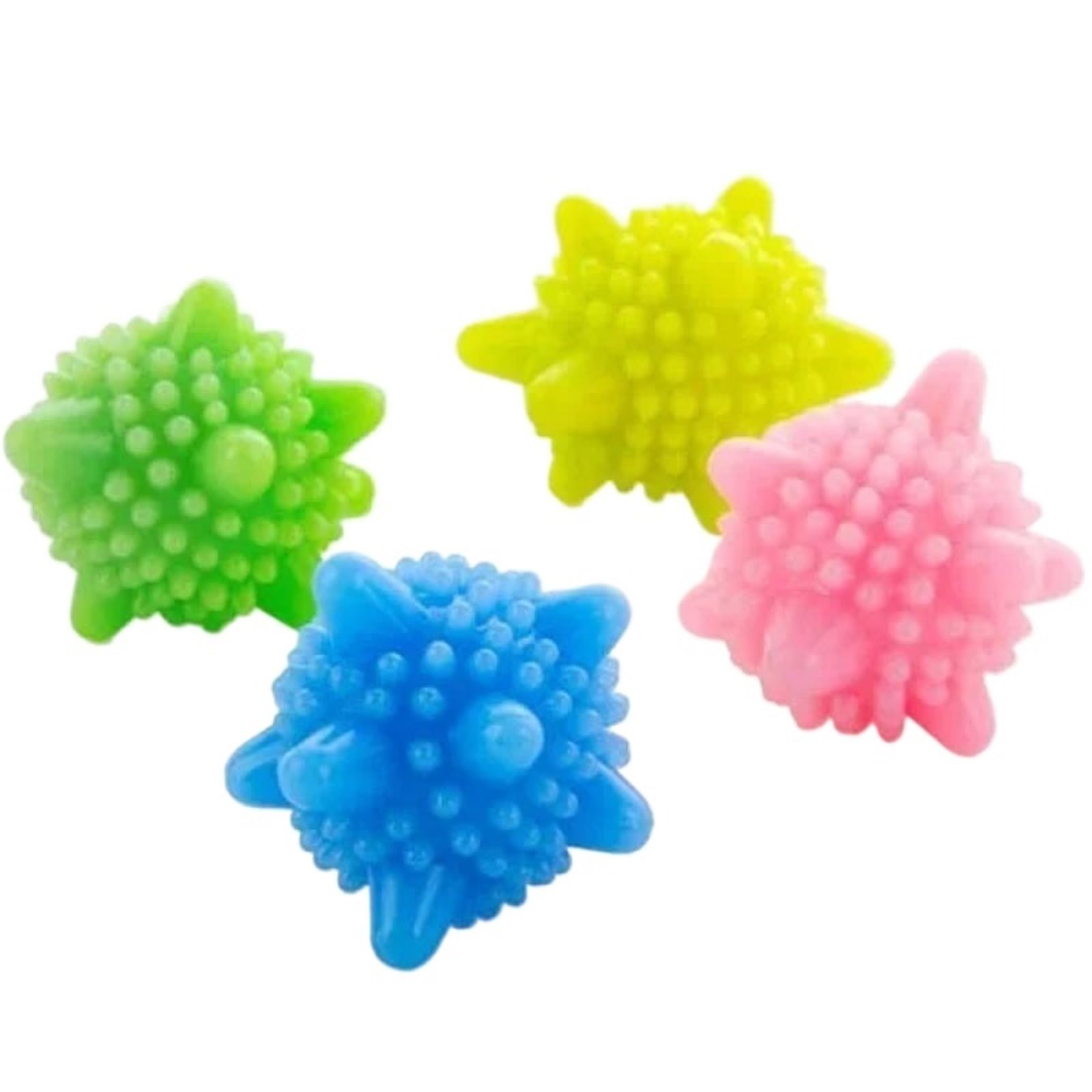 Waschkugel 50/60 Stück mehrfarbige Wäschekugeln | Anti-Tangle-Waschmaschinenreinigung, Haushaltsbedarf(60pcs)