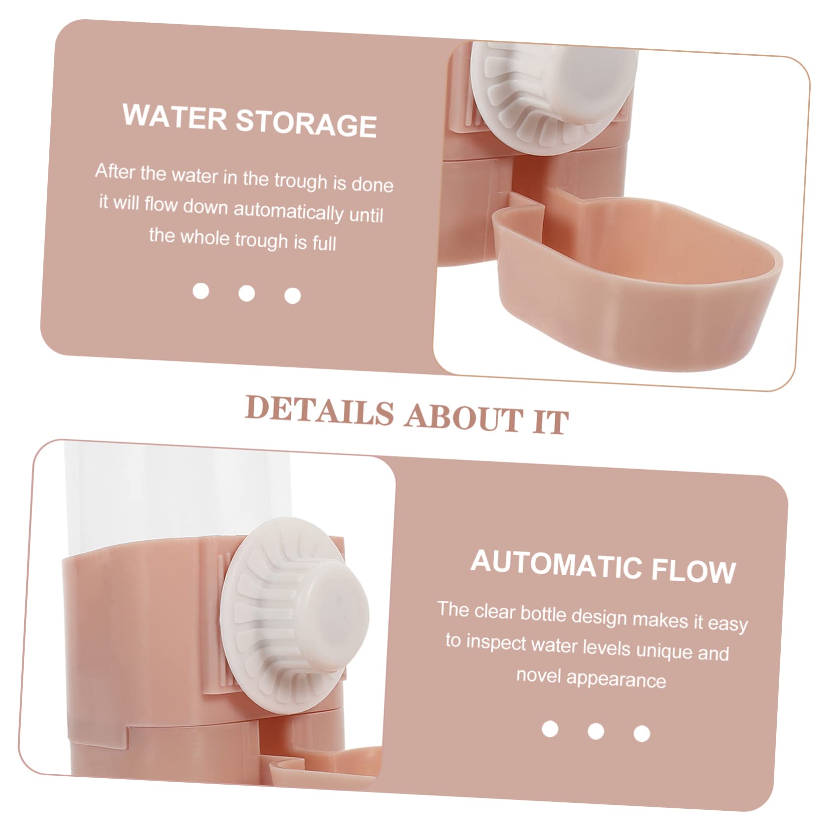 POPETPOP 3stücke Hängender Wasserspender Für Haustiere Automatischer Trinkbehälter Für Hunde Und Katzen Spritzsicher Installieren Und Tragbar Stilvolles Design