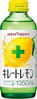 キレートレモン 155ml ×24本(6本×4パック) ポッカサッポロ レモン レモン果汁 炭酸 クエン酸 ビタミンC