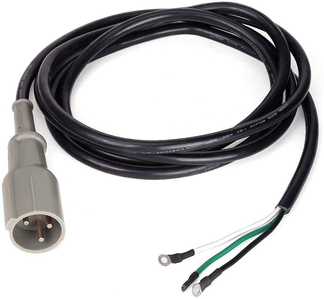 10L0L Chargeur de voiturette de Golf 48 V pour voiturette électrique Club Car DS Precedent, modèles à partir de 1995, Prise Ronde à 3 Broches de 327,7 cm avec Ensemble de Cordon DC.