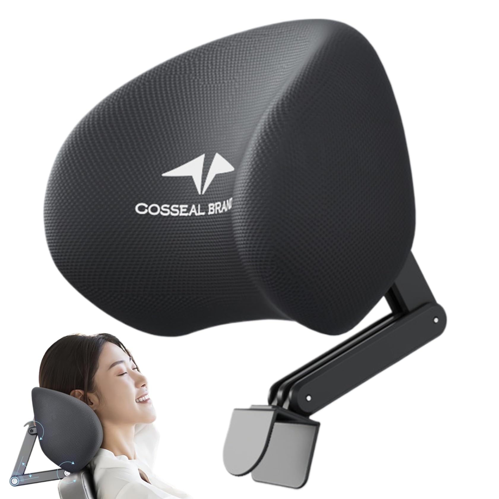 SMELEYOU Silla de Oficina Accesorio de reposacabezas Ajustable Silla Desmontable de la Oficina reposacado ergonómico Soporte de Cuello Memoria Espuma de Espuma de Almohada de Almohada de de almohad