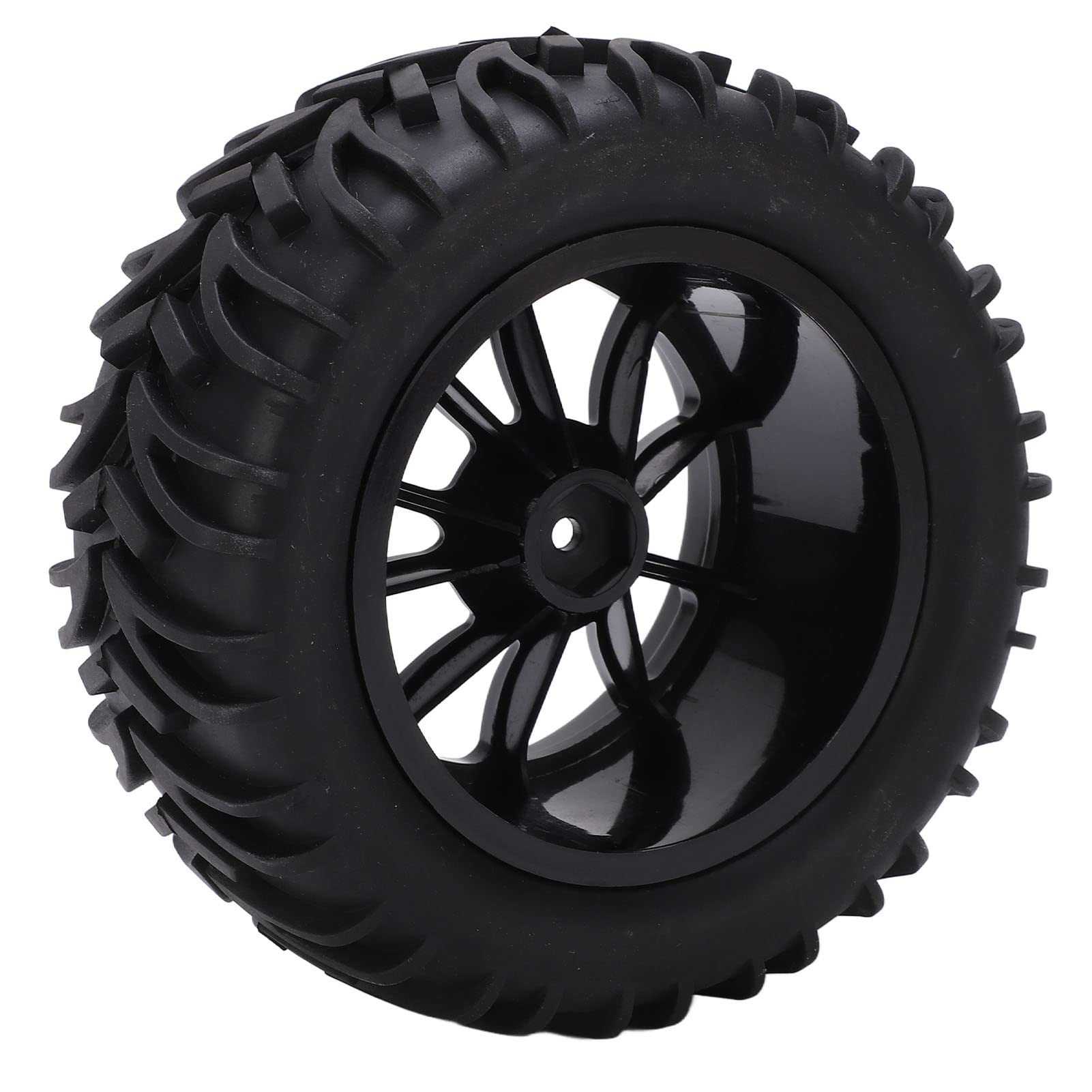 Set di pneumatici in gomma a 10 razze 4PCS e ruote in plastica per /8/10 RC Trucks e auto a corsa corta