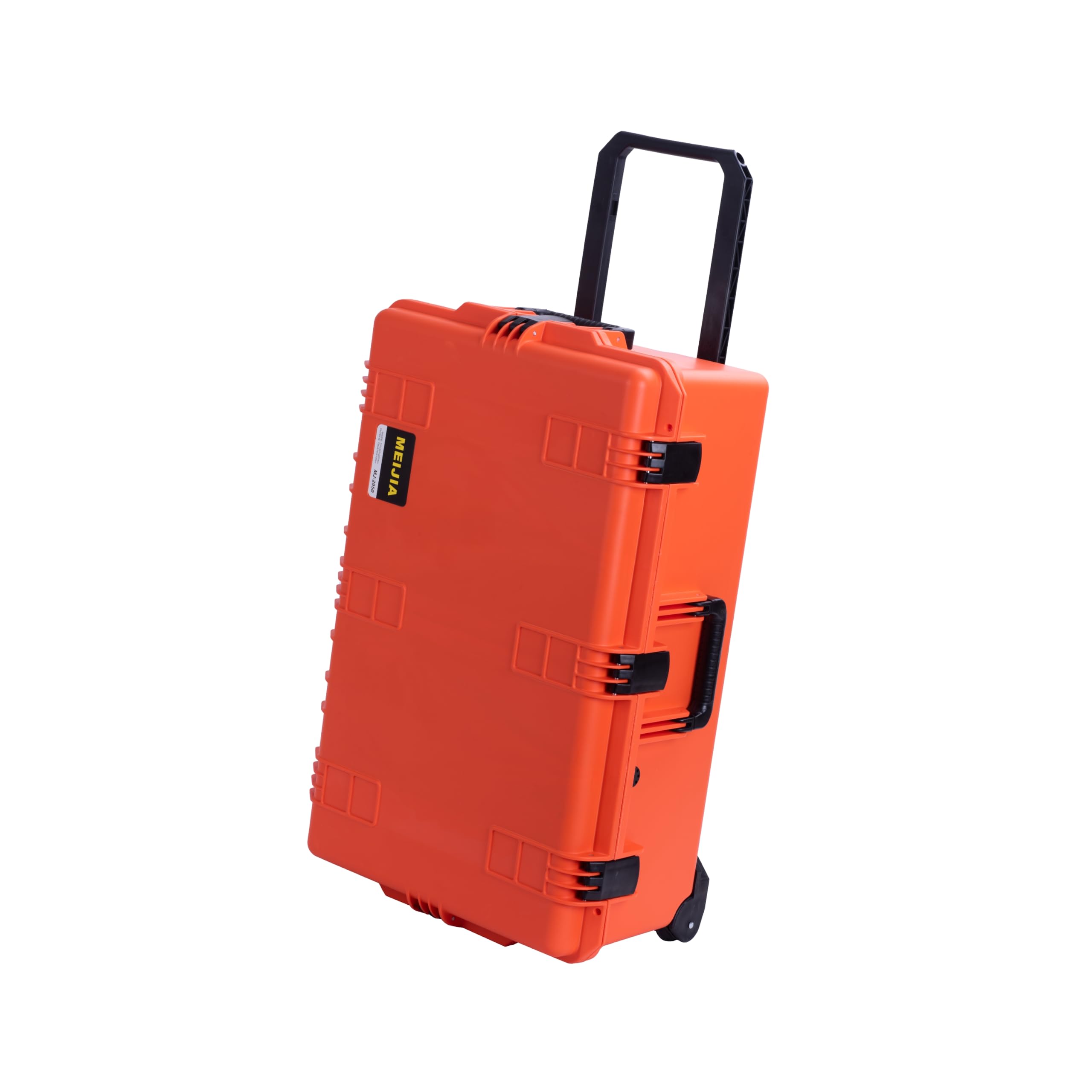MEIJIA Custodia per fotocamera portatile impermeabile per tutte le stagioni, in schiuma con ruote girevoli e maniglia retrattile, 79,5 x 51,6 x 31,12 cm (arancione)