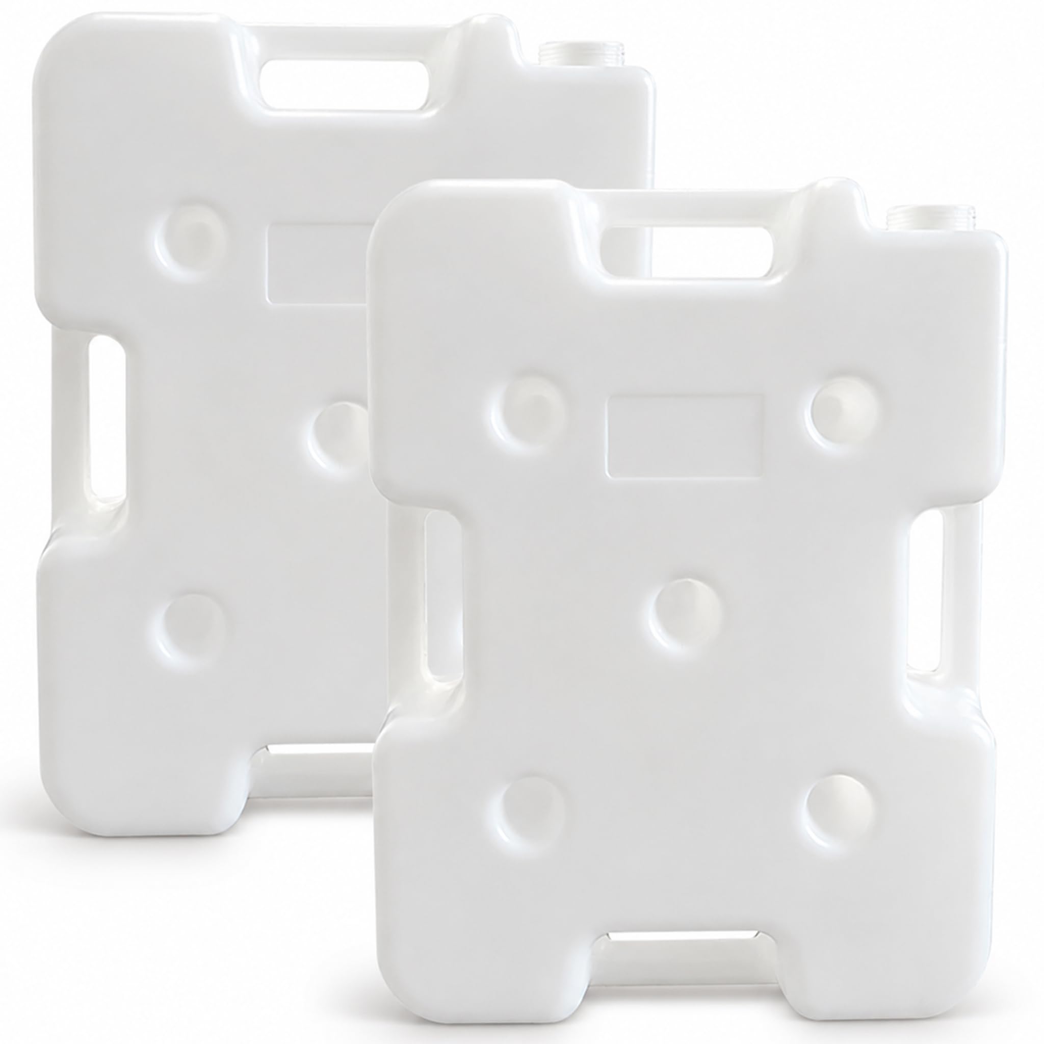 Bemonew White 2 Pack 48 Lbs Pool Ladder Weights For Above Ground Pools, Plastic Pool Step Weights With Secure Straps For Steps