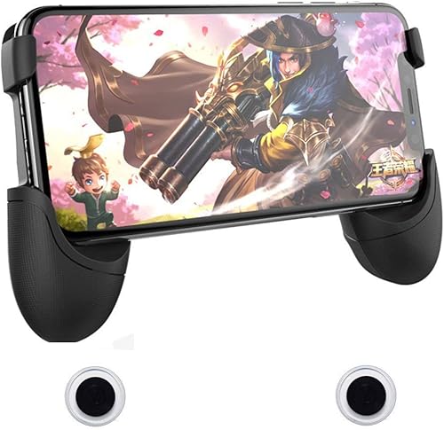 Miniatura 3 de SUNCHI Joystick universal para juegos móviles en espiral, mini joystick de juego, controlador de agarre basculante, Joypad, soporte plegable para