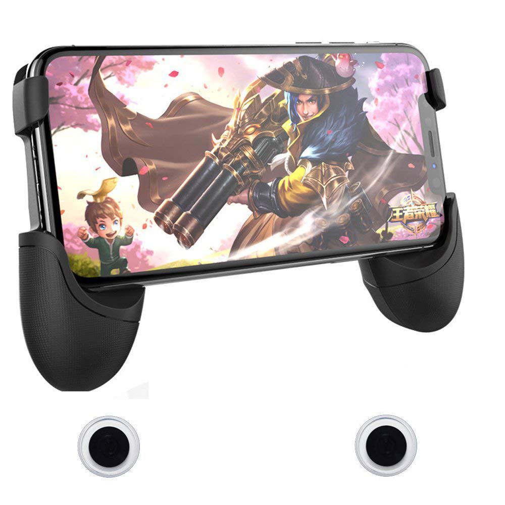 Chunyang Joystick Rotondo A Ventosa Per Cellulare E Tablet, Metal Look, Compatto E Leggero