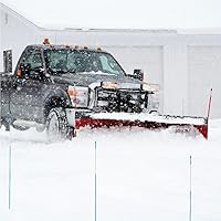 Vista 7 de The ROP Shop Paquete de 20 marcadores de entrada de 48 pulgadas de largo y 516 pulgadas de diámetro, color azul con cinta reflectante