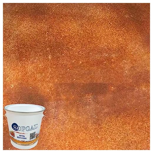 Sopgal Pintura Efecto Óxido (4L) - Pintura para decoración que crea un revestimiento efecto óxido en paredes, balaustradas, verjas, muebles...