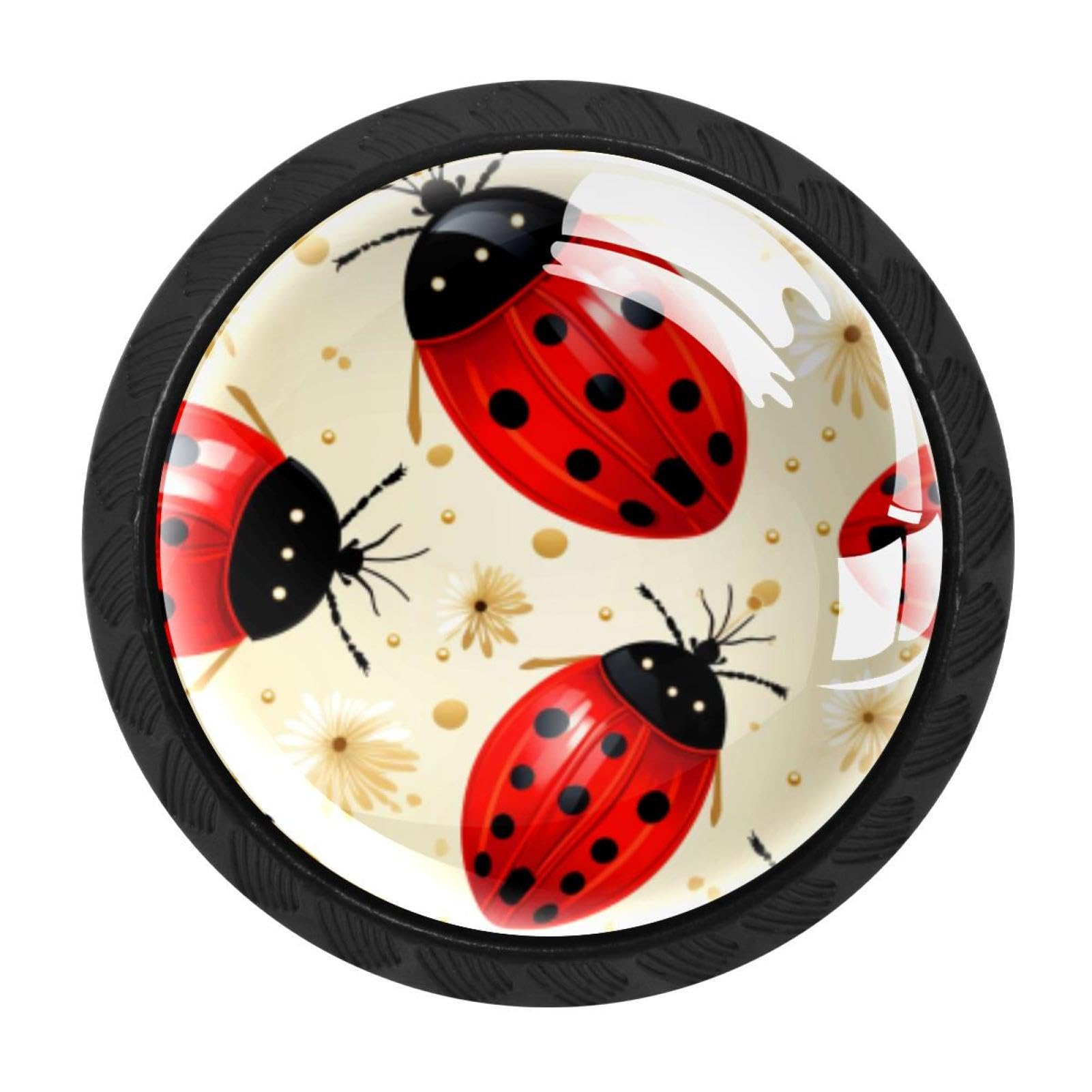 Chenzzzz Multicolored 12 4 Pack Ladybird Kitchen Cabinet Knobs Drawer Knobs Door Dresser Handles For Personalized Gifts Great For Any Occasion