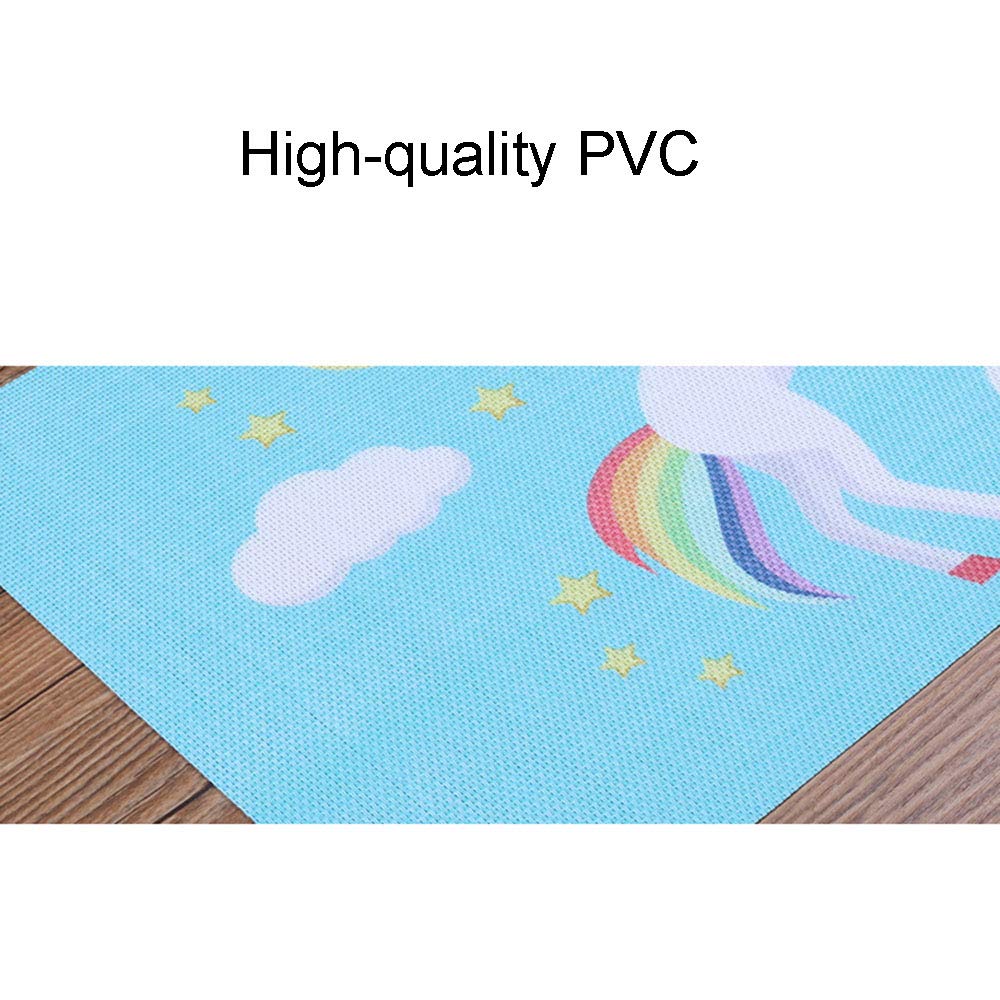 Lot de 4 Set de Table en PVC - Lavables, Antidérapants, Faciles à Nettoyer, pour hôtels, Restaurants, Restaurants - 45 x 30 cm