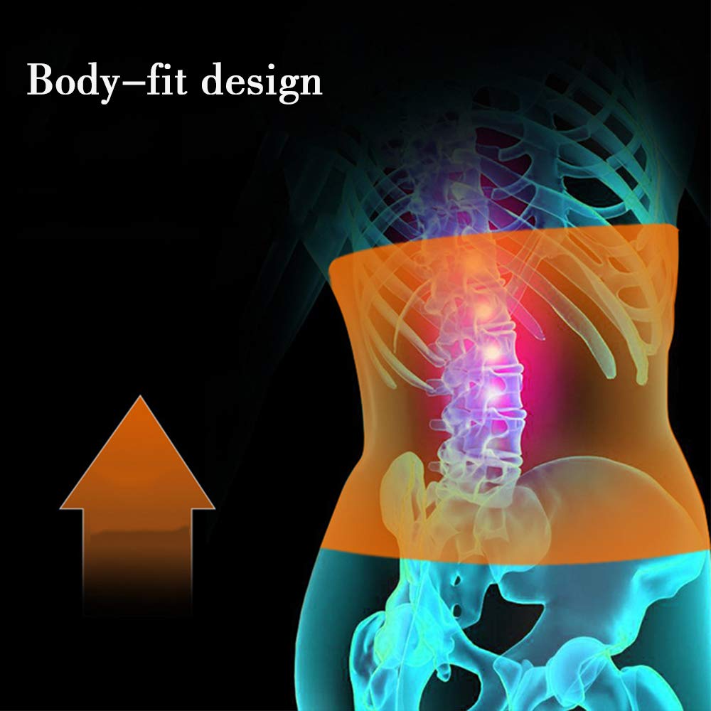 Fascia Lombare Supporto Schiena, Cintura Lombare di Sostegno in Rete Traspirante Cinturino Antiscivolo Regolabile Incorporata 4 Stecca Stabile per Il Sollievo dal Mal di Schiena,L