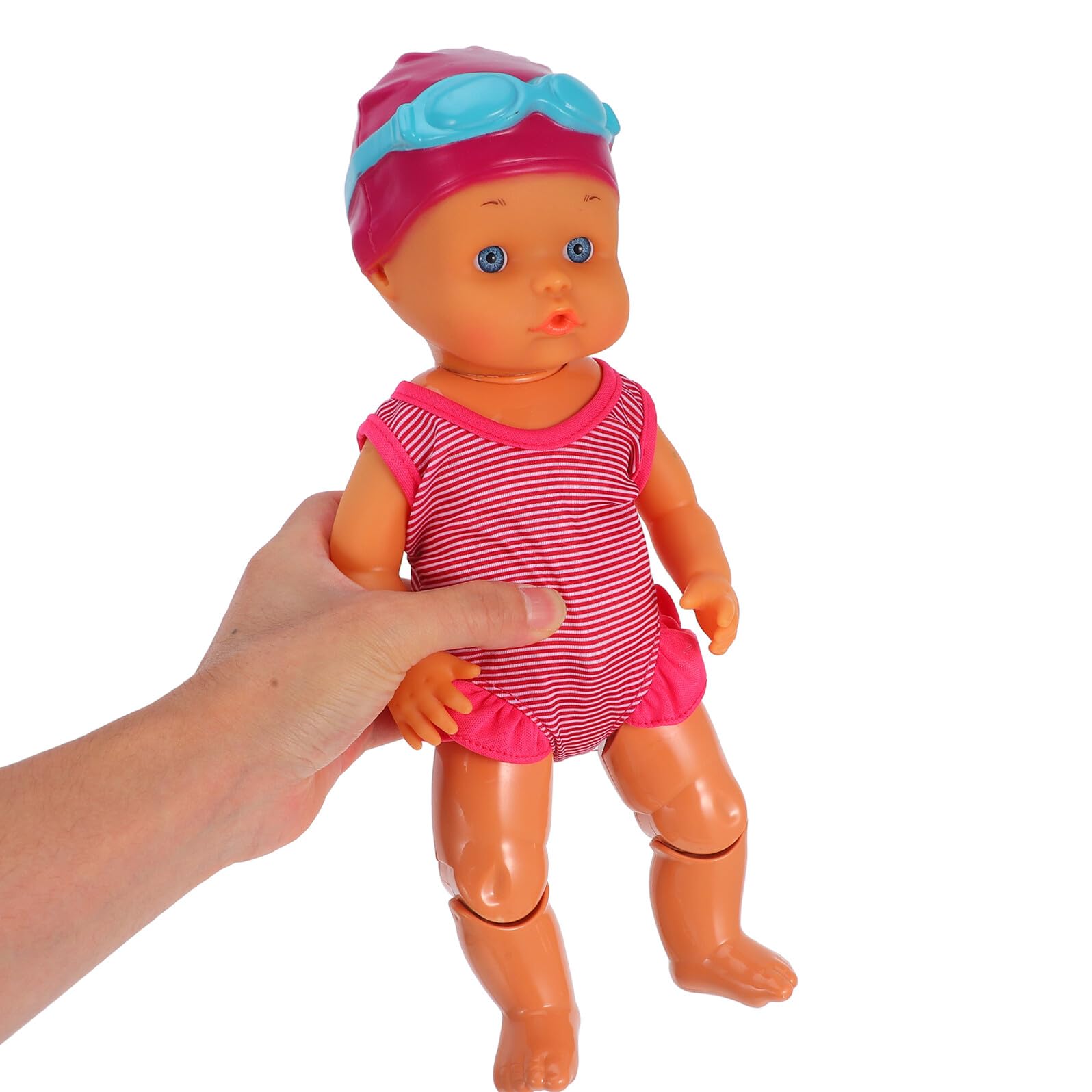 Abaodam Bambola Nuotatrice Elettrica, Giocattolo da Bagno Realistico Colori Vivaci, per Piscina e Momenti di Gioco Estivi