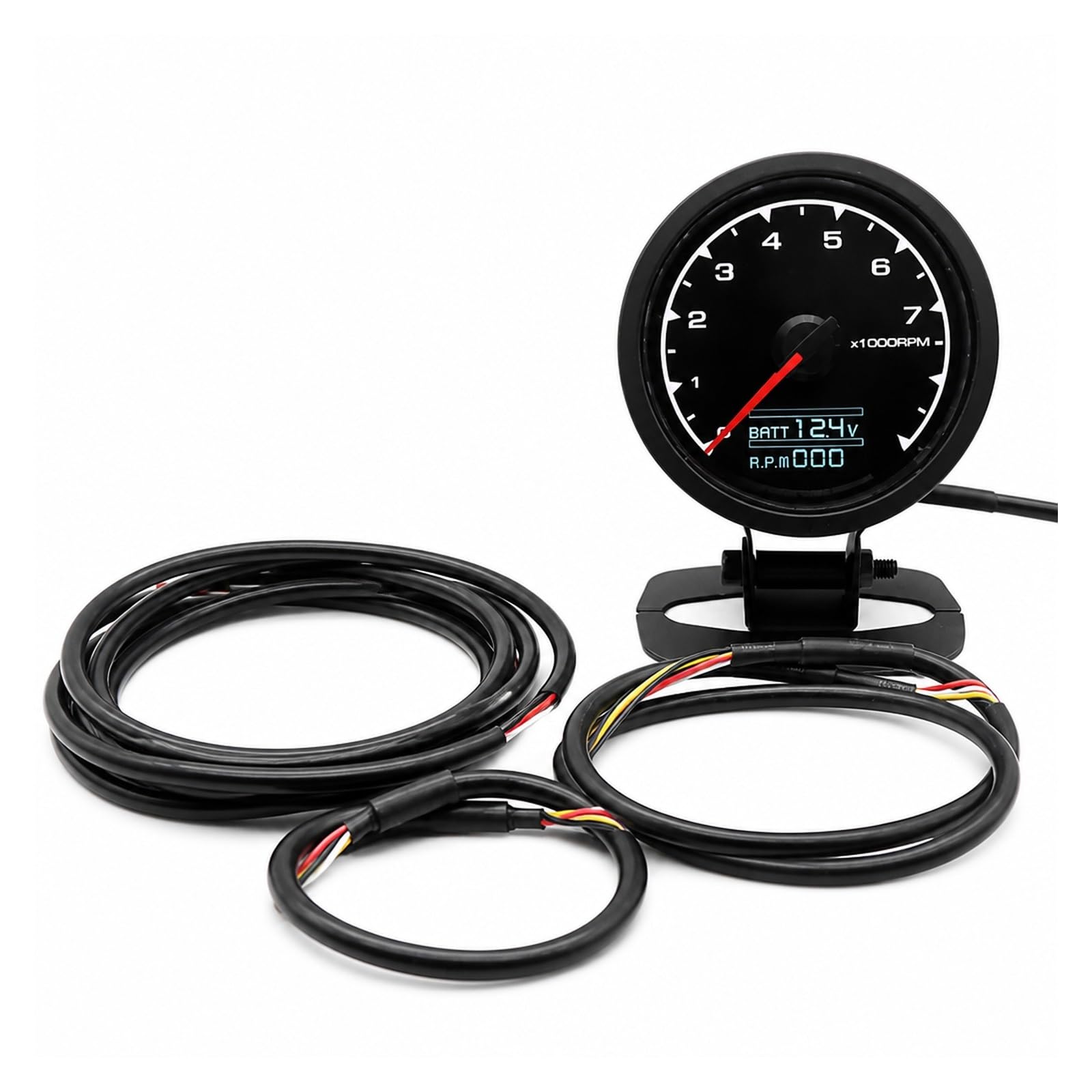Ciśnieniomierz, Cyfrowy Wskaźnik Samochodowy LCD 62 Mm DF61204 | Turbine